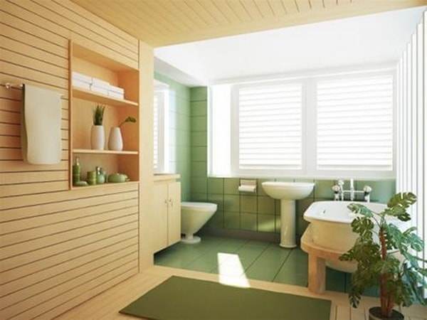 Cách hóa giải sát khí của nhà tắm kết hợp nhà vệ sinh