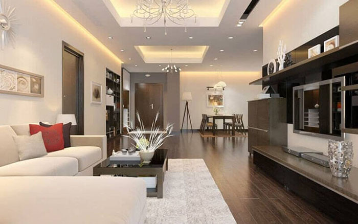 Thiết kế căn hộ chung cư 70m2 2 phòng ngủ sao cho phù hợp với phong thủy