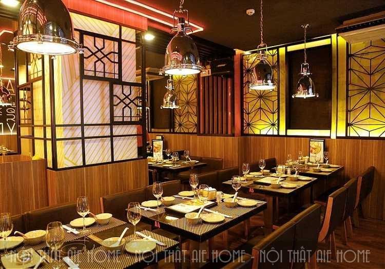 Thiết kế nội thất nhà hàng kiểu châu Á ngày càng được ưa chuộng ở nước ta