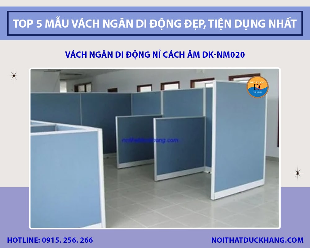 Vách ngăn di động nỉ cách âm DK-NM020 Vách ngăn di động nỉ cách âm DK-NM020
