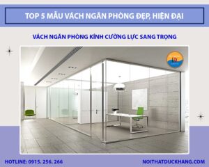 Top 5 mẫu vách ngăn phòng đẹp, hiện đại - Báo giá 2025