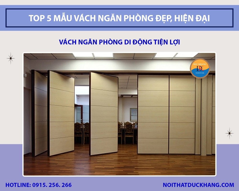 Vách ngăn phòng di động tiện lợi