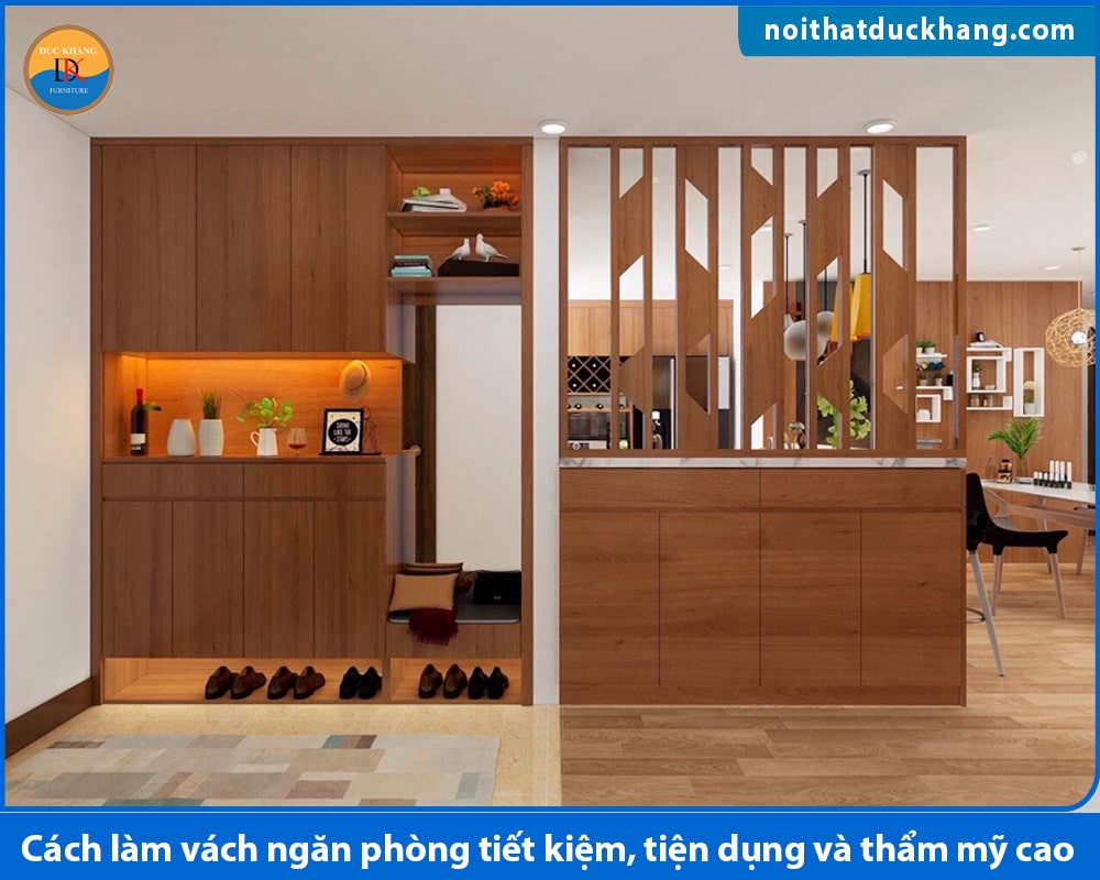 Cách làm vách ngăn phòng tiết kiệm, tiện dụng và thẩm mỹ cao