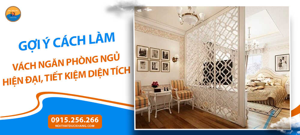 Làm vách ngăn phòng ngủ bằng vách CNC trang trí
