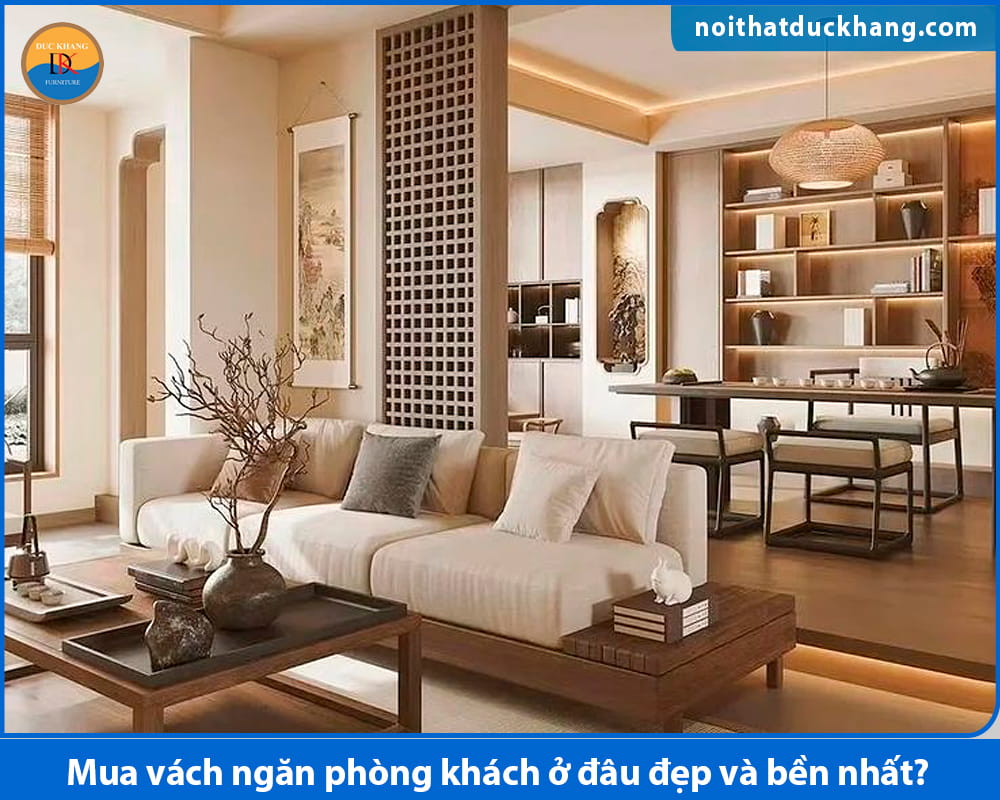 Mua vách ngăn phòng khách ở đâu với vách CNC trang trí