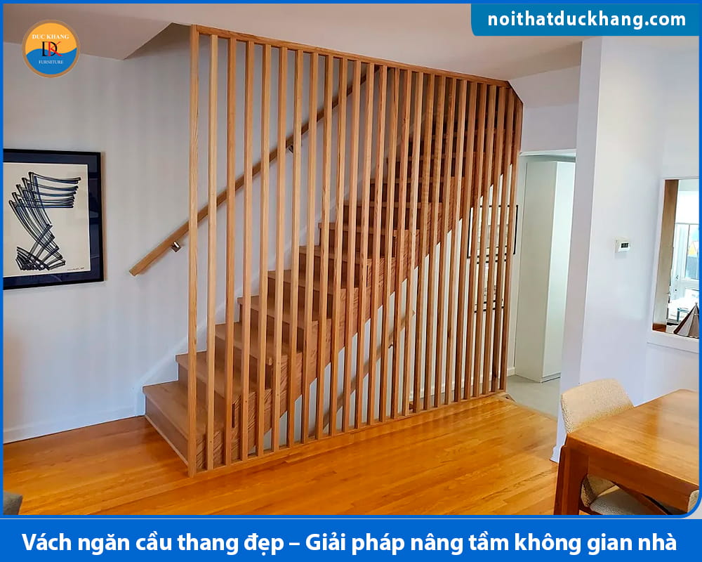 Vách ngăn cầu thang đẹp – Giải pháp nâng tầm không gian nhà Vách ngăn cầu thang đẹp – Giải pháp nâng tầm không gian nhà