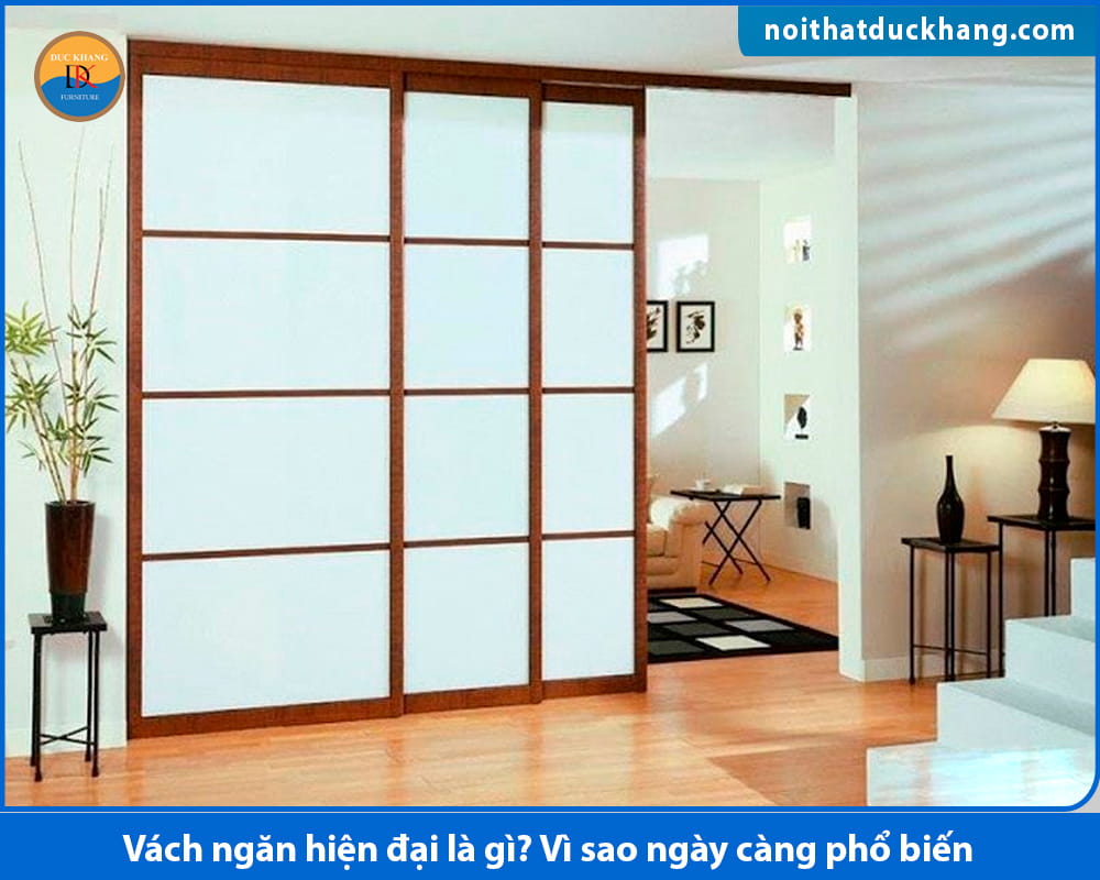 Vách ngăn hiện đại nhựa PVC